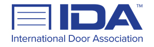 This is the International Door Association logo.