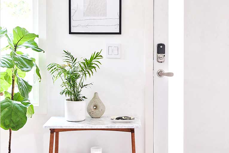 This is an image of Liftmaster's smart home Yale lock.