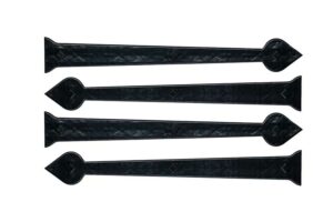 This is an image of magnetic garage door hardware hinges with an ashford design.