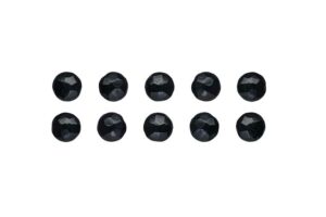 This is an image of black magnetic garage door clavos.