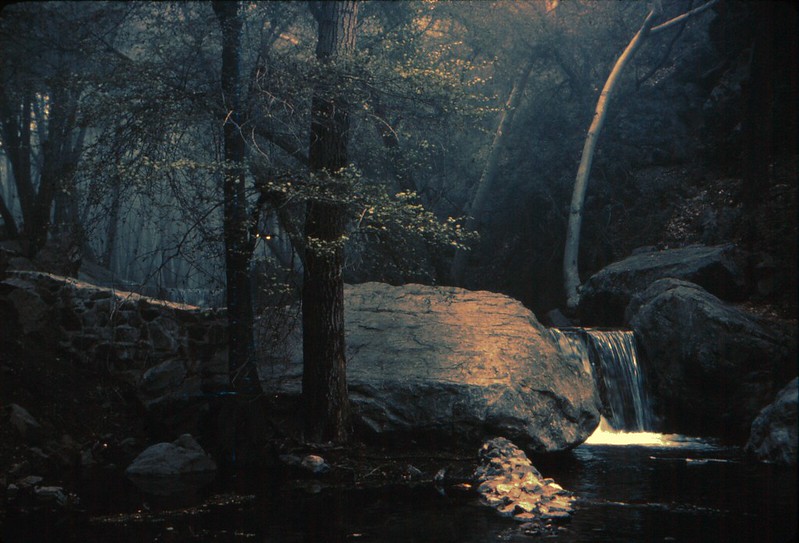 This is an image of a waterfall in Trabuco Canyon, California.