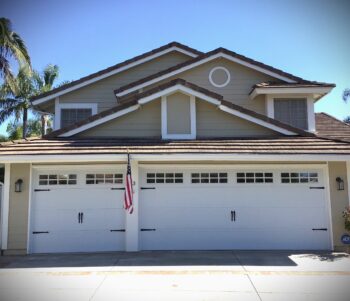 After image of white garage door install in Coto de Caza.