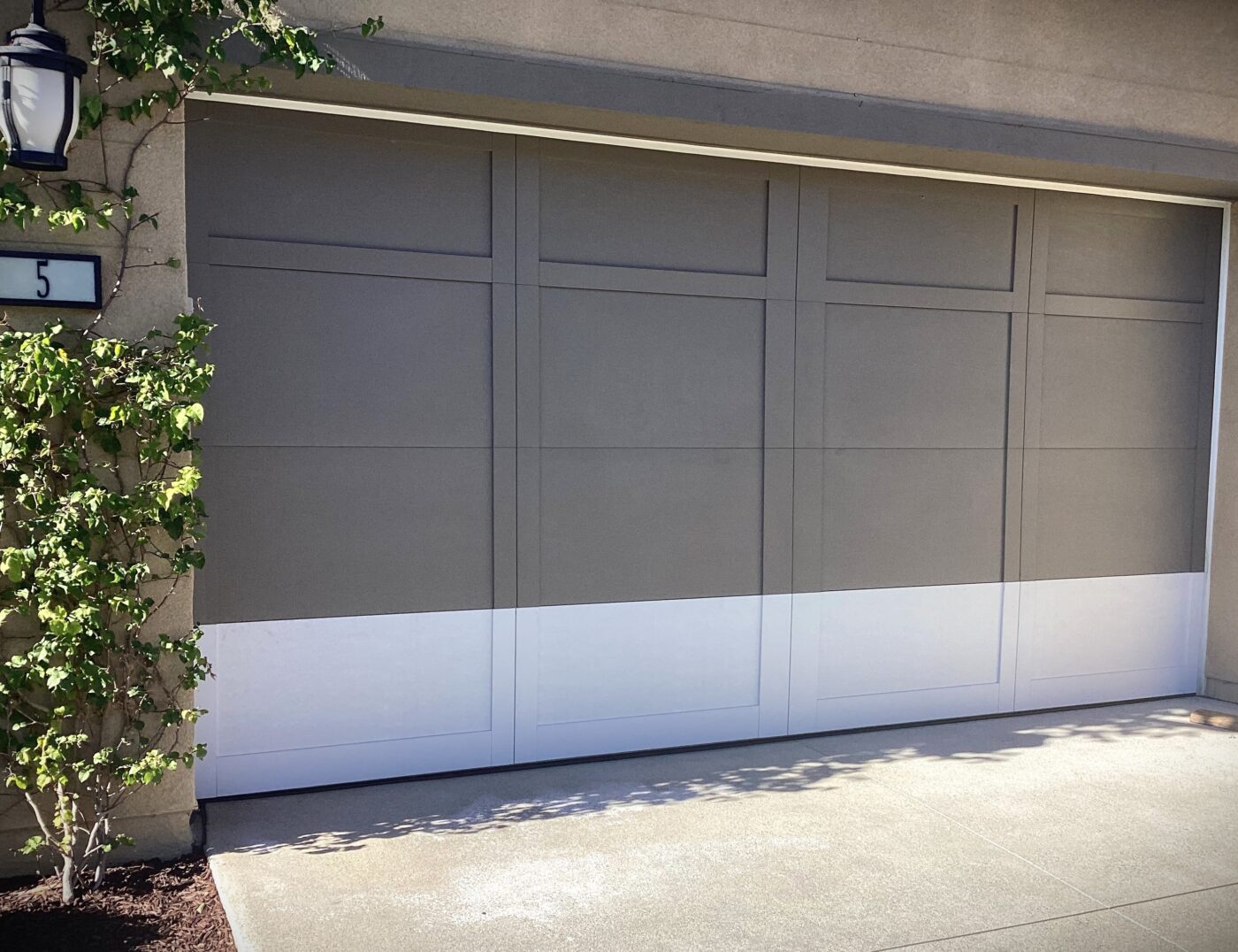 After image of garage door panel replacement in Ladera Ranch CA.