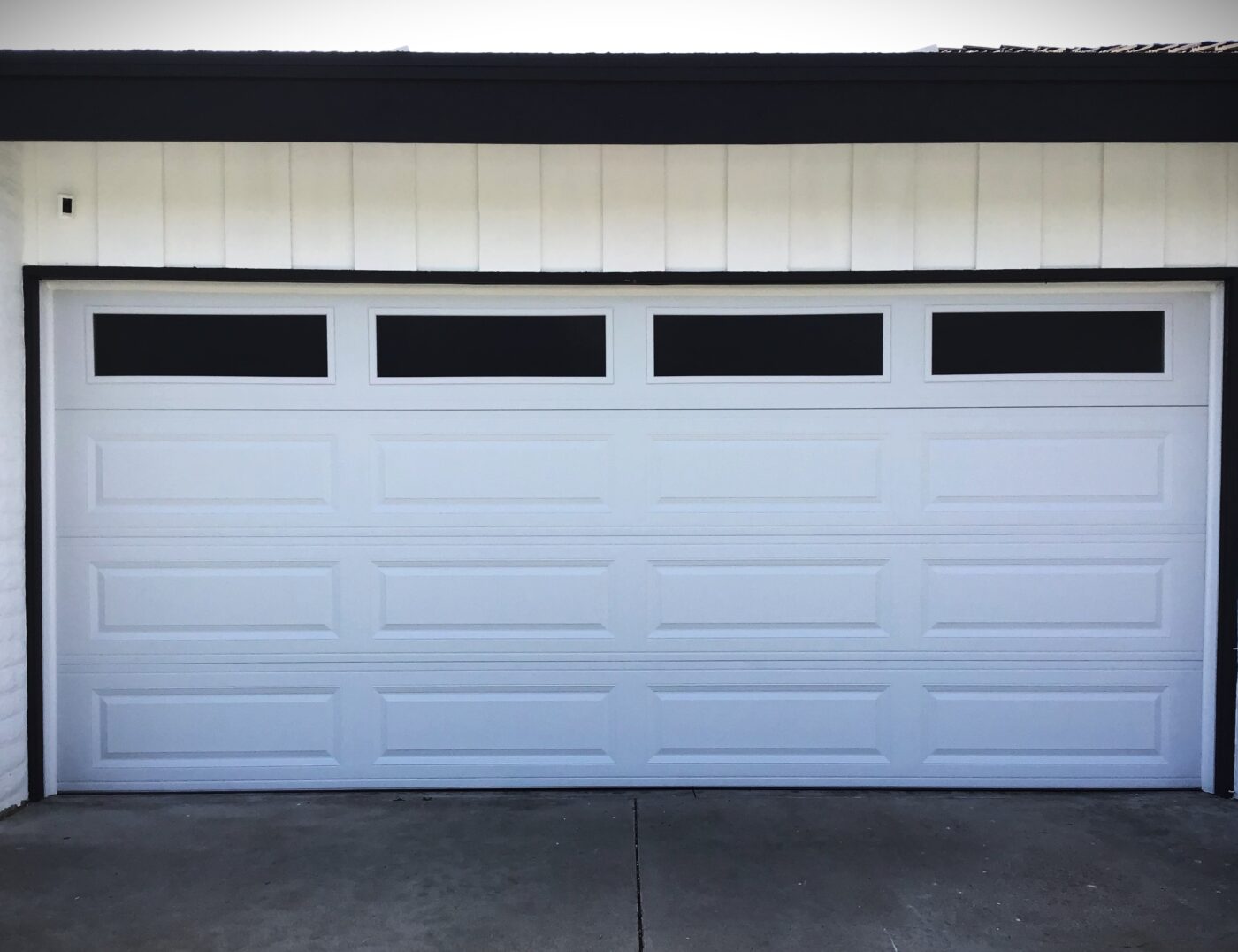 White Sectional Garage Door in San Clemente