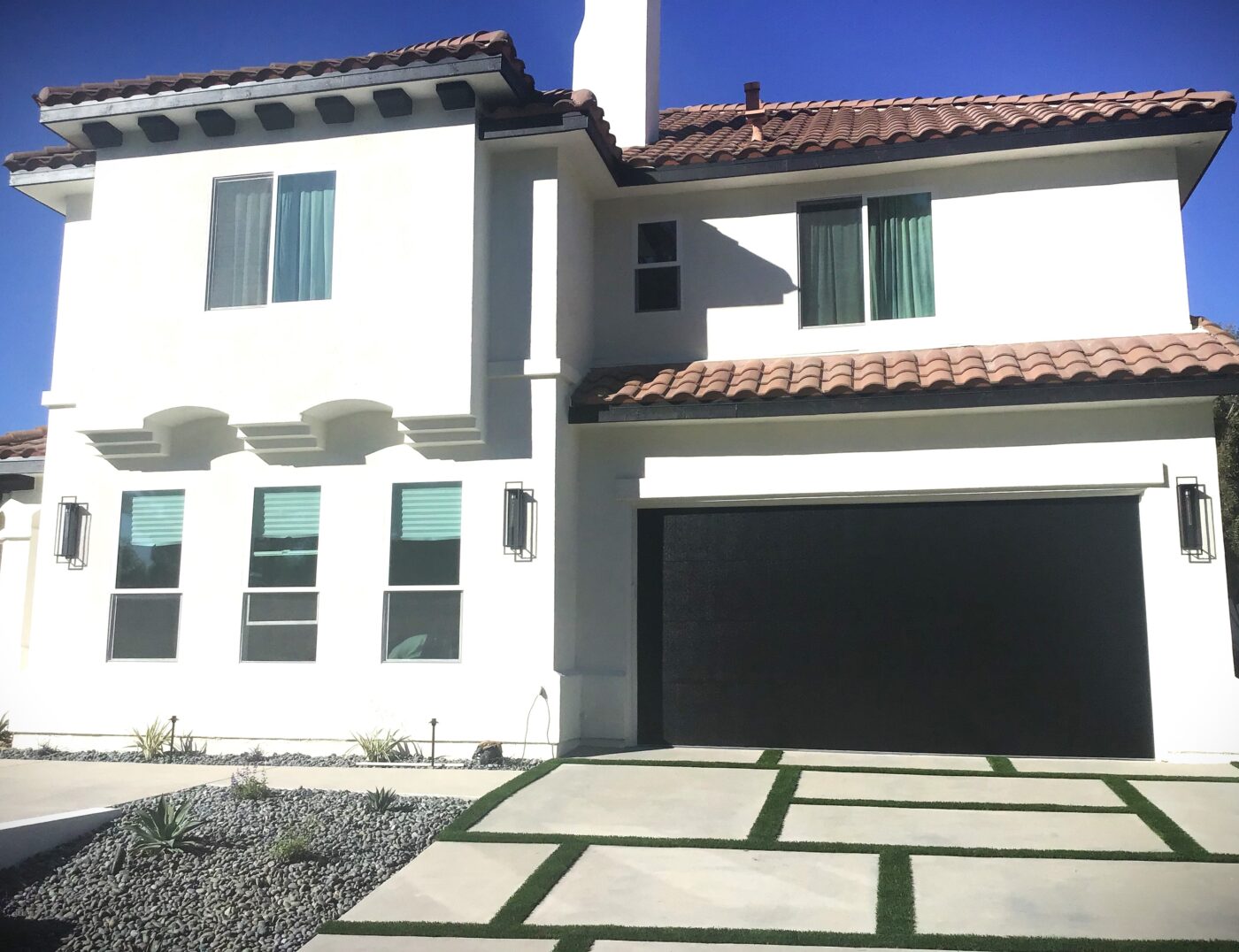 black steel garage door install in Mission Viejo