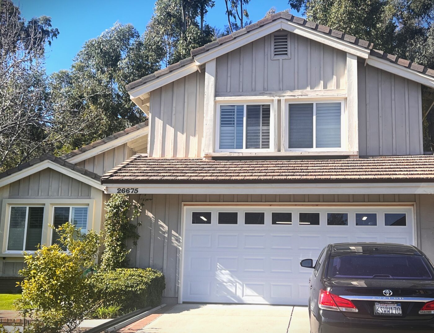 white short panel with windows garage door install in mission viejo