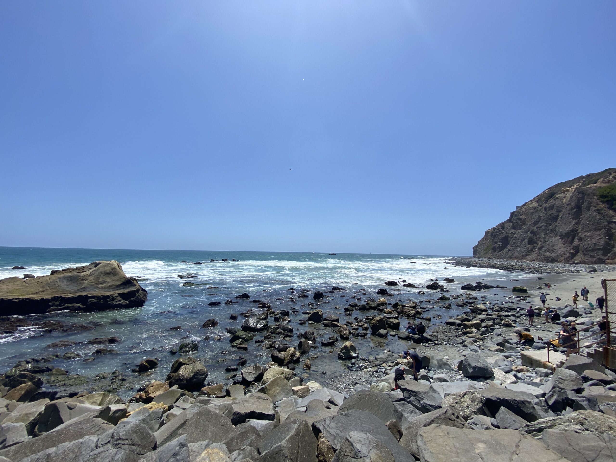 Dana Point Harbor rocky coast