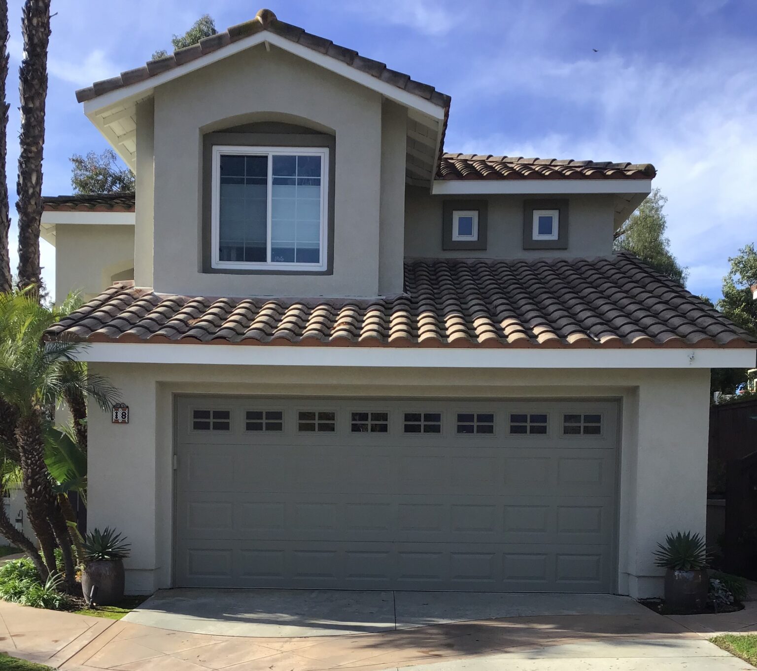Almond Color Garage Door Install in Rancho Santa Margarita, CA