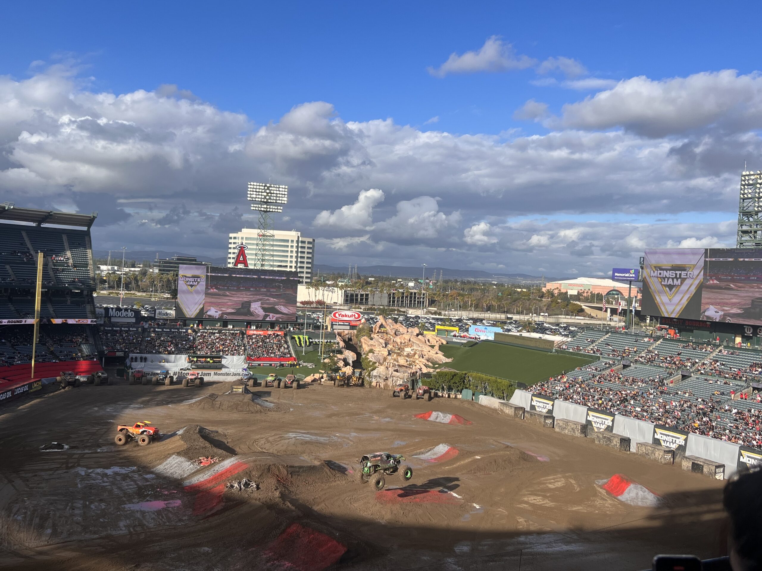 image of monster truck rally in Anaheim, CA