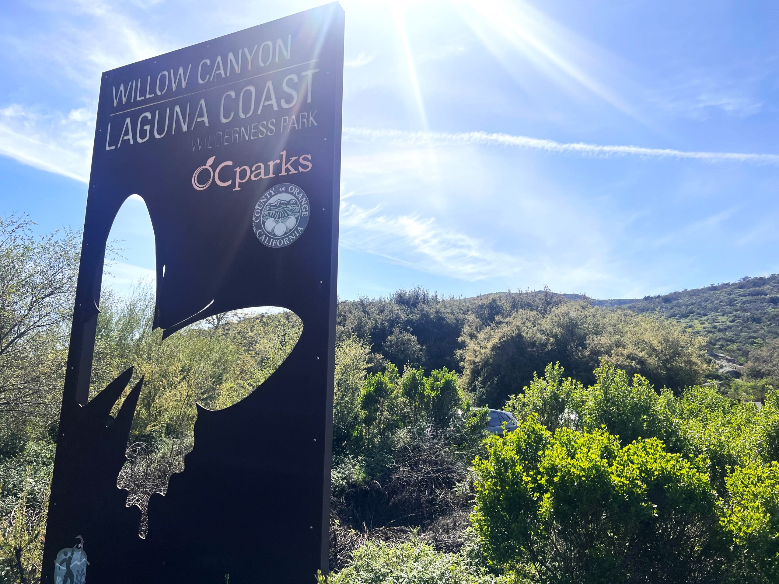 willow canyon laguna coast wilderness canyon sign