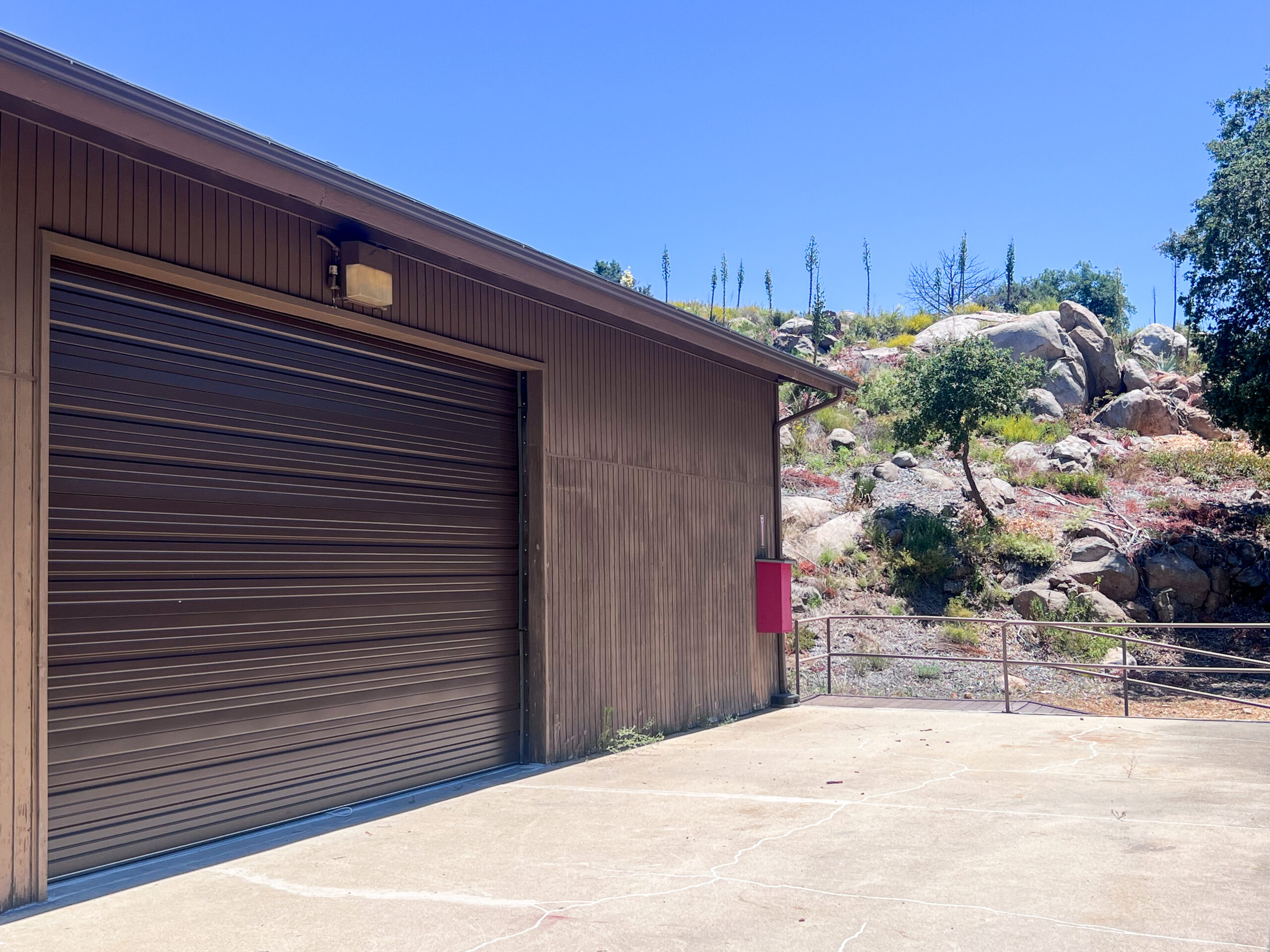 new brown garage door