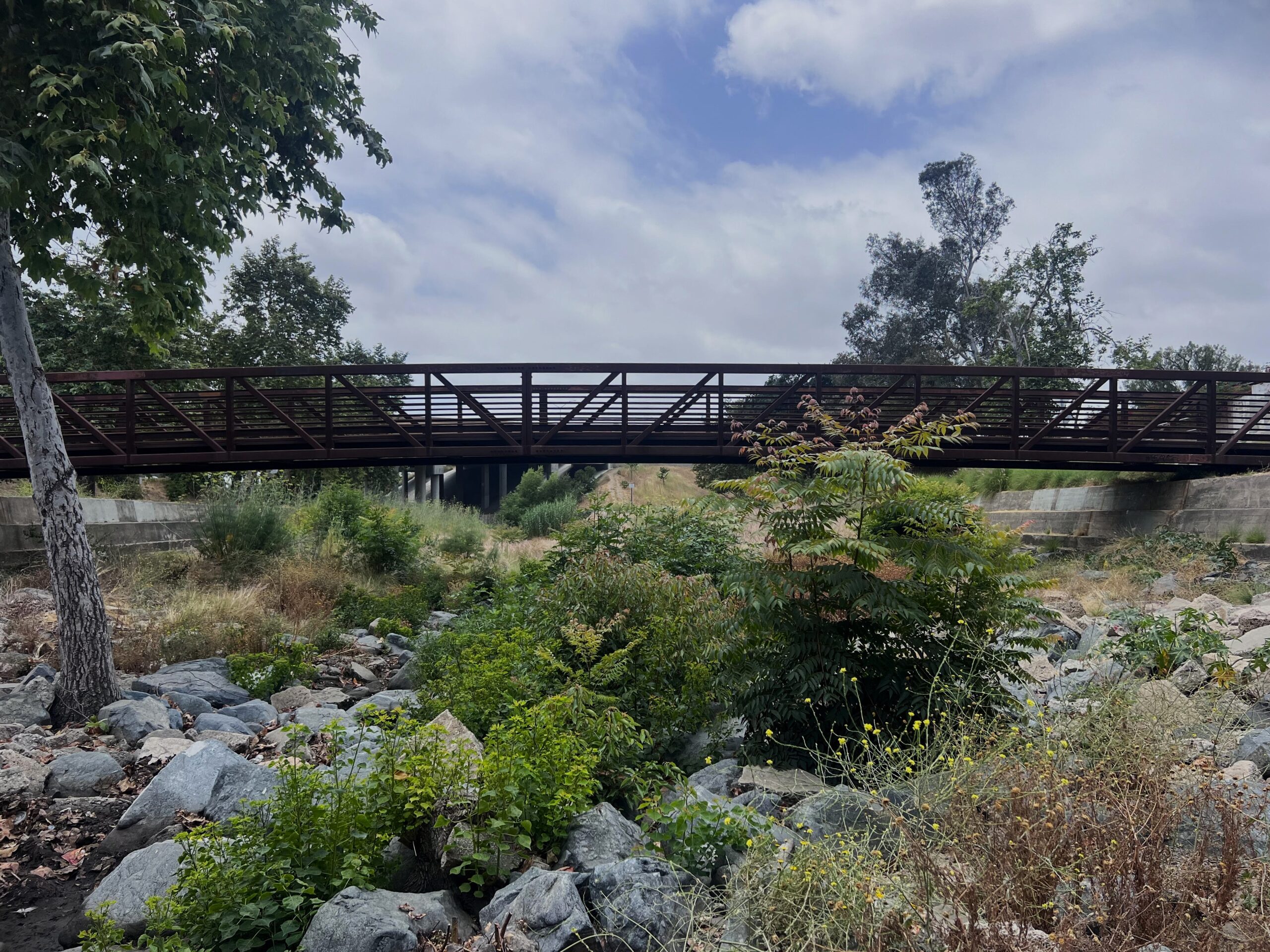 Orange park with walking trails