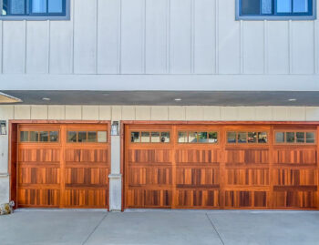 Cedar Faux Wood Garage Door Install in Long Beach