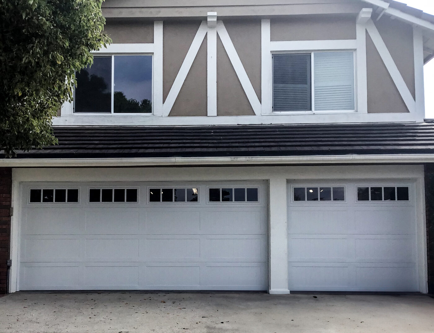 white long panel steel garage door laguna niguel