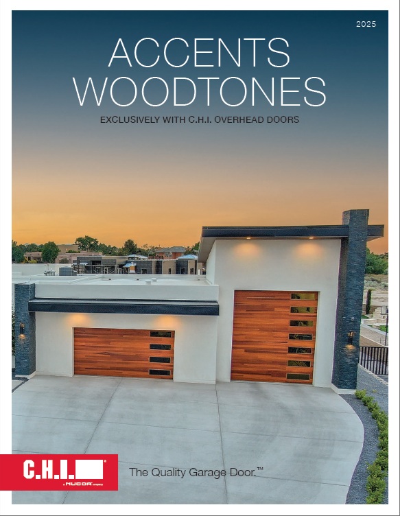 2025 CHI Accent Woodtones Garage Door Design Styles brochure