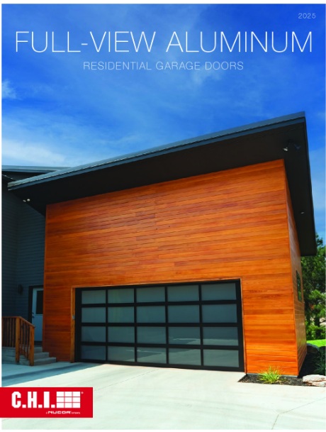 glass garage door design CHI brochure 2025