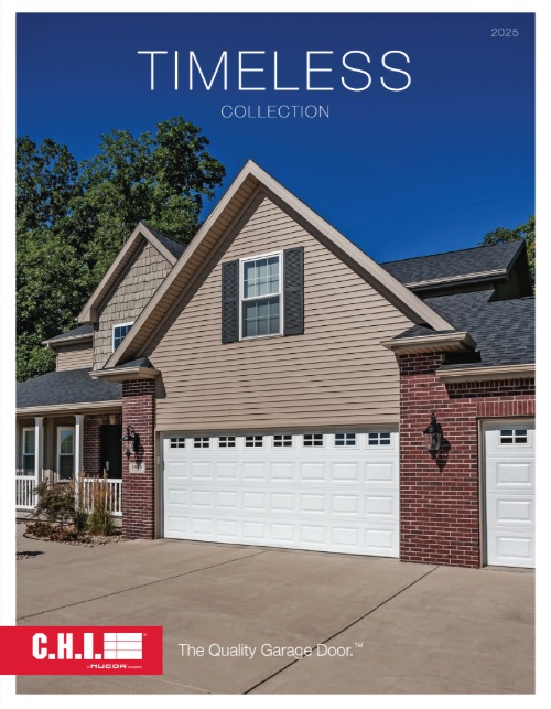 brochure for CHI traditional garage doors 2025